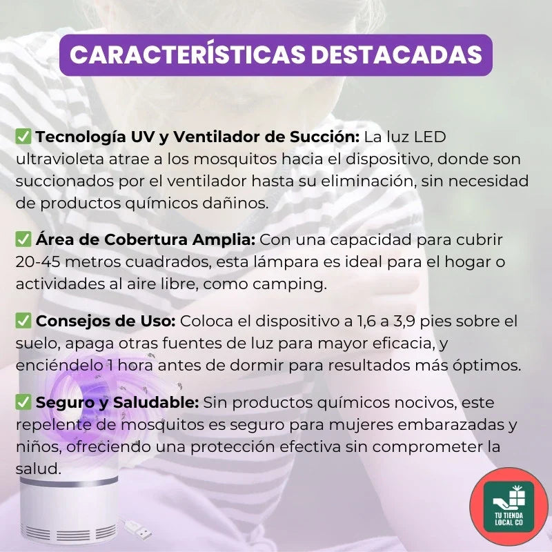 LAMPGUARD® LAMPARA LED ANTIMOSQUITOS + ENVÍO GRATIS 🚚